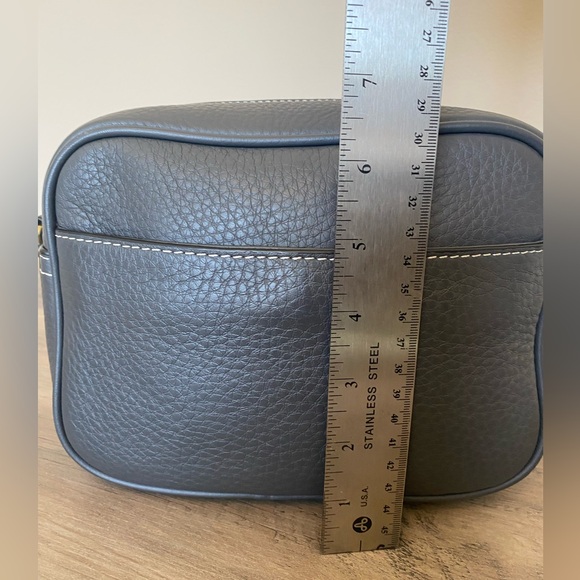 J. Crew Signet crossbody purse in gray pebbled leather - Picture 10 of 14